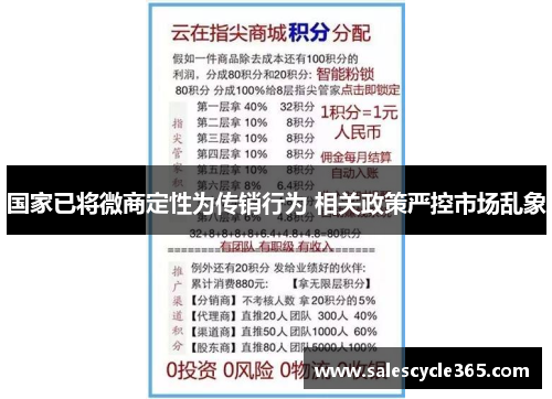 国家已将微商定性为传销行为 相关政策严控市场乱象